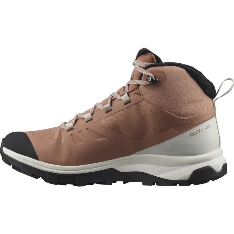 Botas de Invierno Salomon Outsnap CSWP Mujer Marrom | MX QAKP237